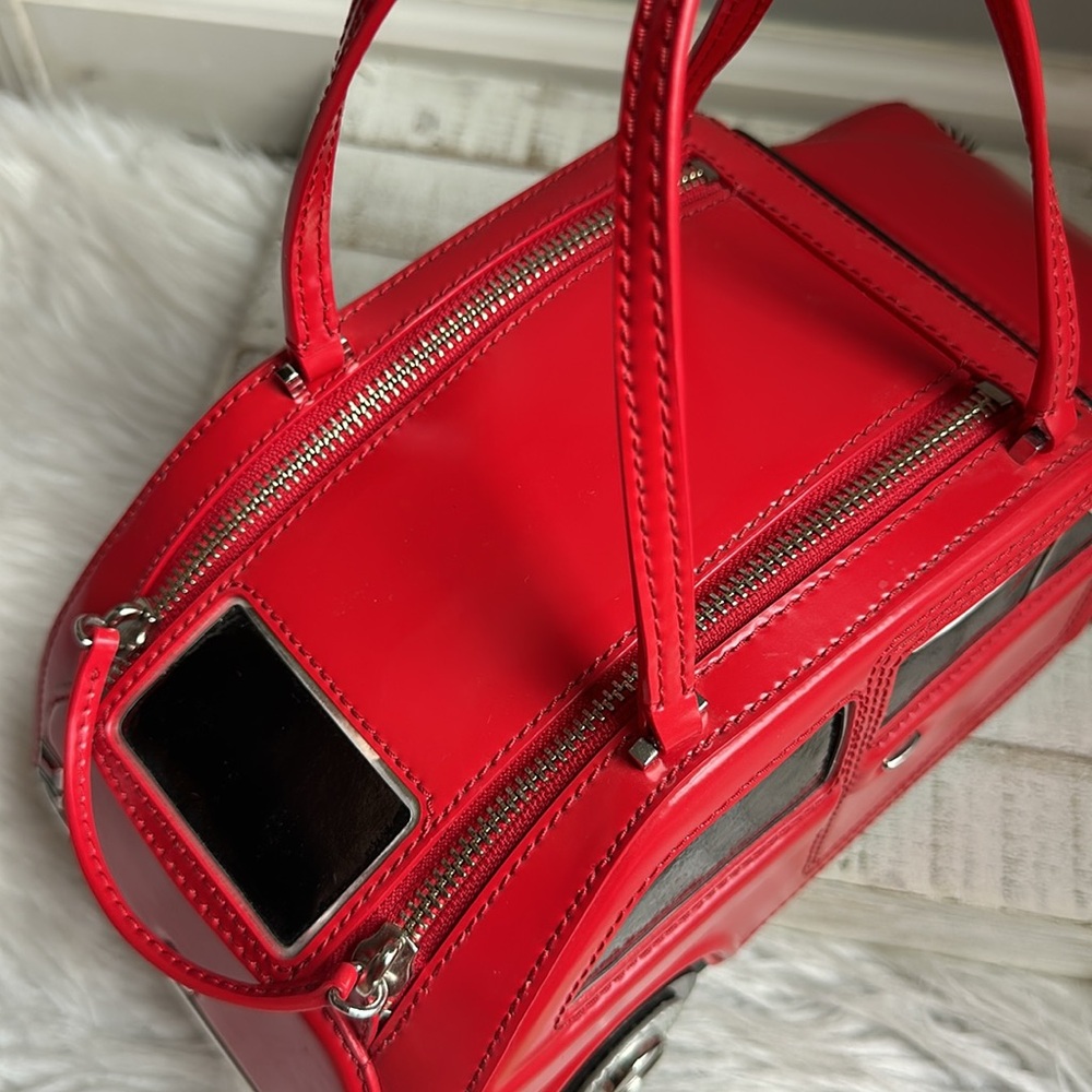 nwt kate spade rose colored glasses red car novelty bag - Picture 7 of 16